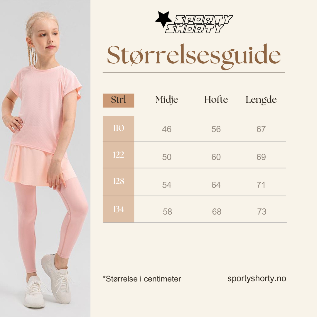 Charlene Tights & Skjørt (Svart)