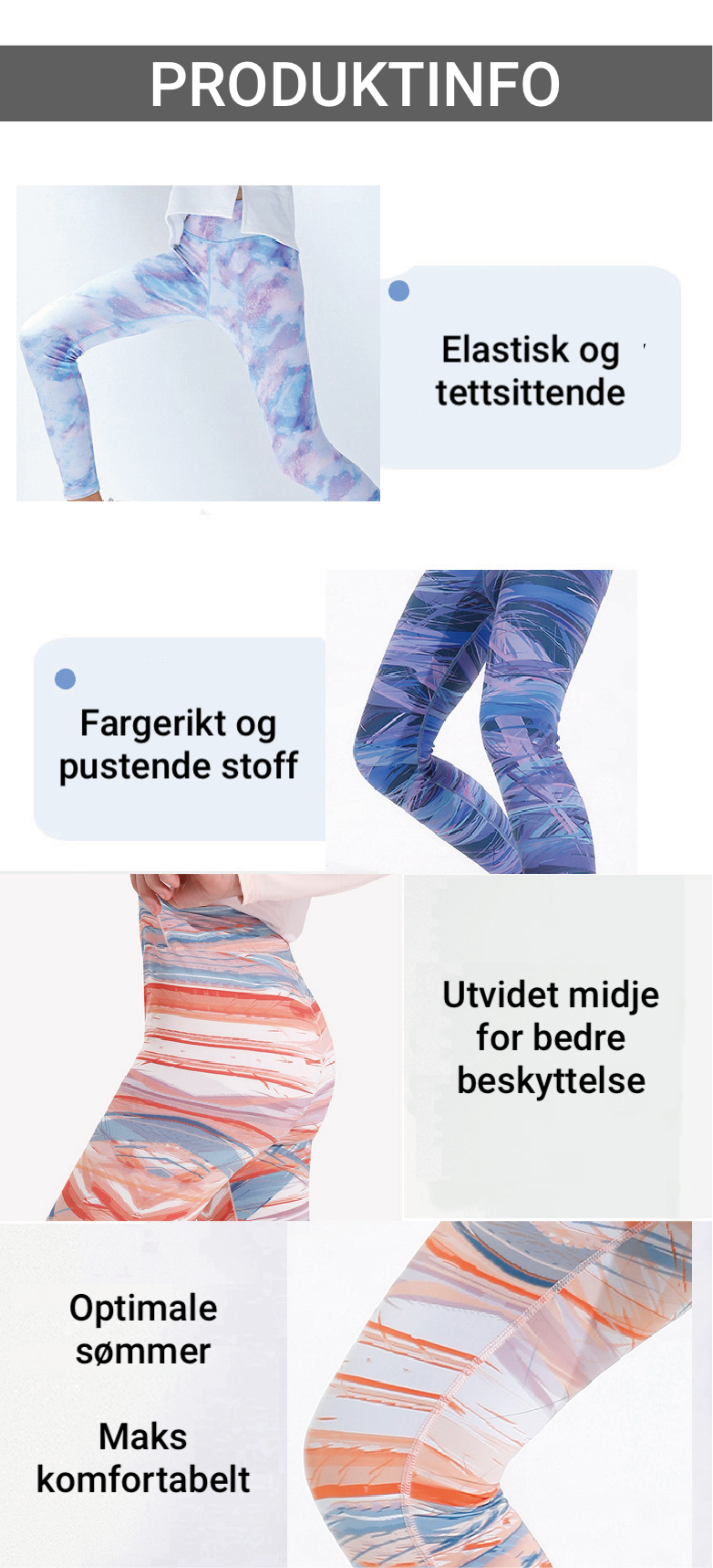 Unique Tights - Lyseblå